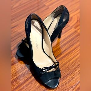 Marc Fisher Women Stiletto, Black Suede,